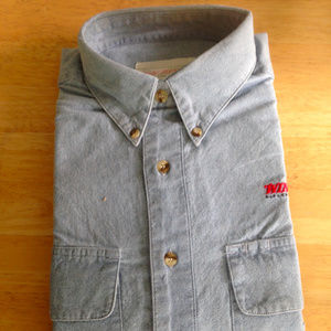 New Winchester Blue Jeans Button Down Shirt